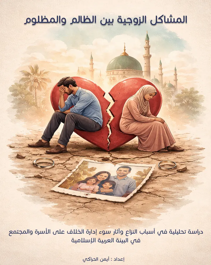 غلاف المشاكل الزوجية بين الظالم والمظلوم