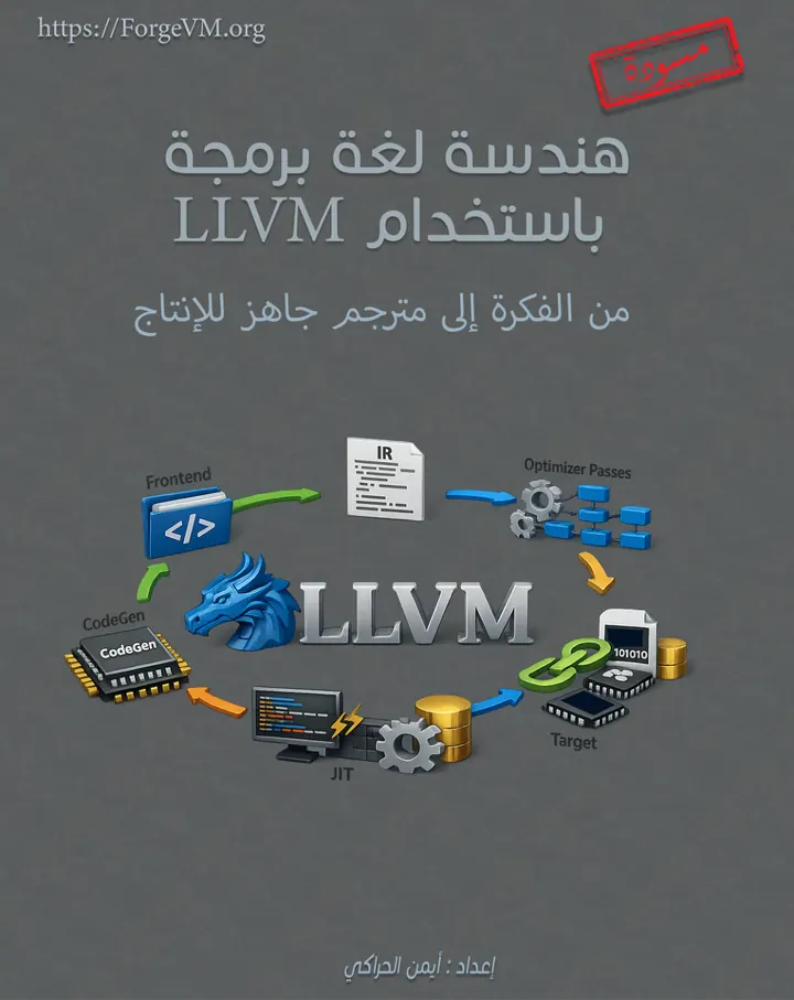 غلاف هندسة لغة برمجة باستخدام LLVM
